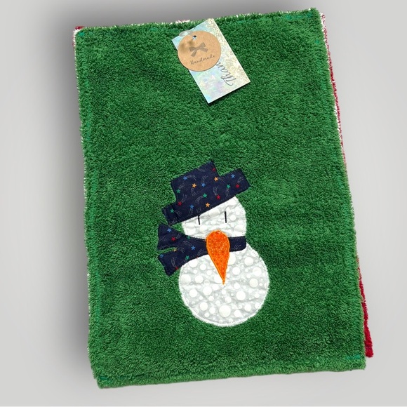Lot/3 𝑯𝒂𝒏𝒅𝒎𝒂𝒅𝒆 Holiday Christmas Hand Towels 🎁 - Picture 16 of 16